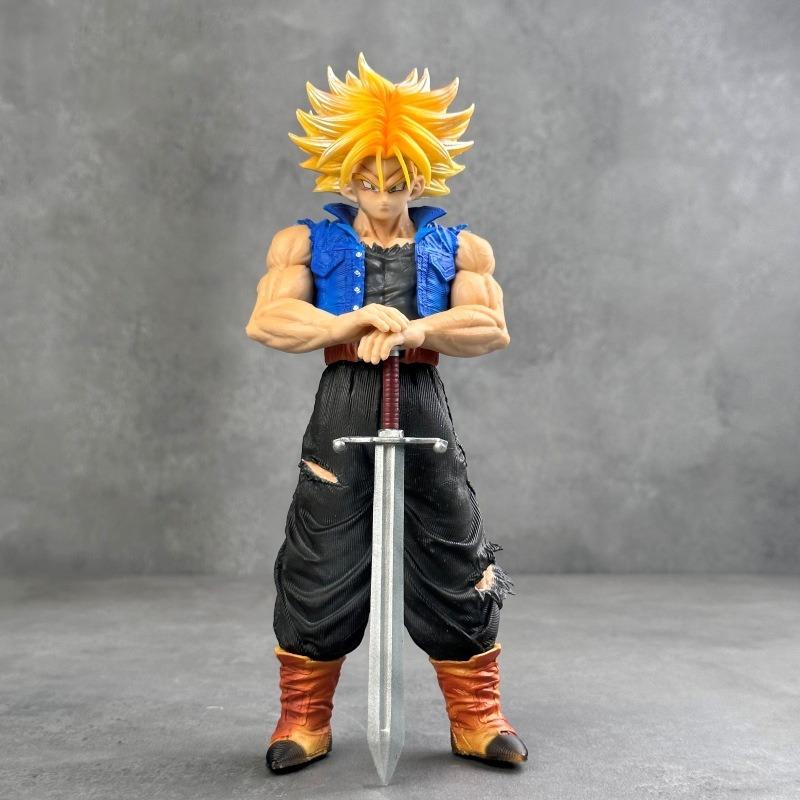 23 см/9,84 дюйма Аниме Dragon Ball Z Фигурка Траксс Фигурки Действия ПВХ Статуя Коллекционная Модель Игрушки для Детей Подарки