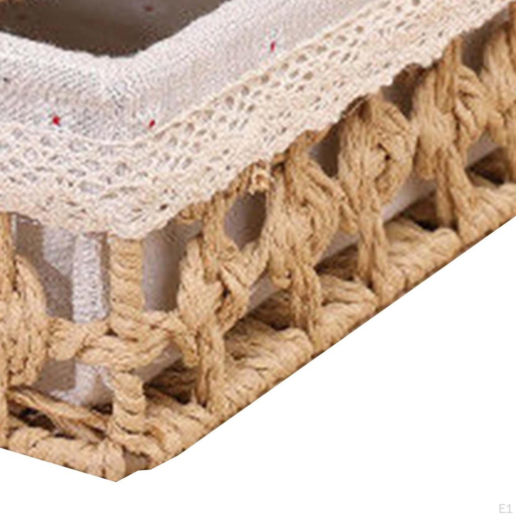 Корзины Косметичка Коробка Плетеный Подарок Бытовая техника Настольный Органайзер для мелочей для хлеба фруктов