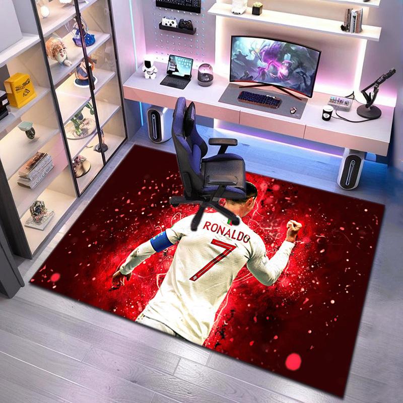 Cristiano Ronaldo Celebrates Glory Carpet Floor Mats Living Room And Bedroom Mats Office Chair Cushion Protective Pad Dormitory Decoration