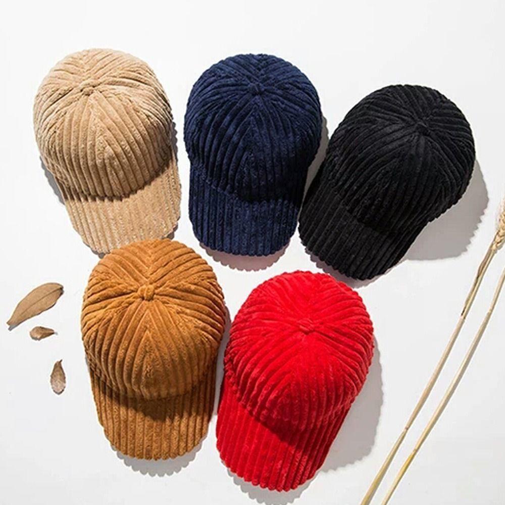 Универсальная вельветовая шляпа, бархатная хип-хоп шляпа, модная бейсбольная кепка для отдыха на природе