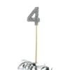 Alpen Glitter Long Stick Candle (Silver) (4)