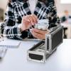 Портативный инструмент Алюминиевый ящик Маленький размер Ударопрочный Ящик для украшений Контейнер для денег Жесткий кейс Хранение оборудования Специальный ящик для инструментов