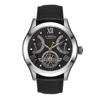 [Ticento]Retrograde automatic leather watch TS50091BWTBK, Korean Luxury Watches