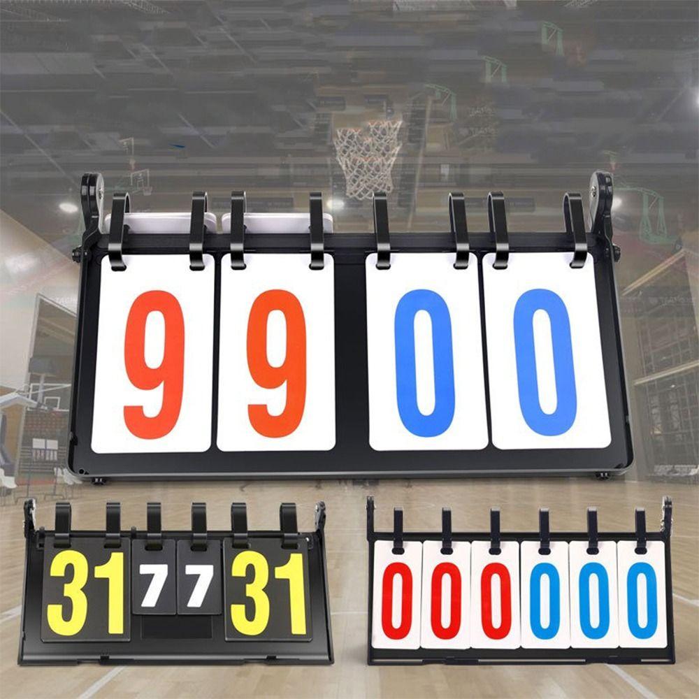 4-Digit Digital Flip Scoreboard Waterproof Tabletop Scoreboard Sports Scoreboard Outdoor Sports