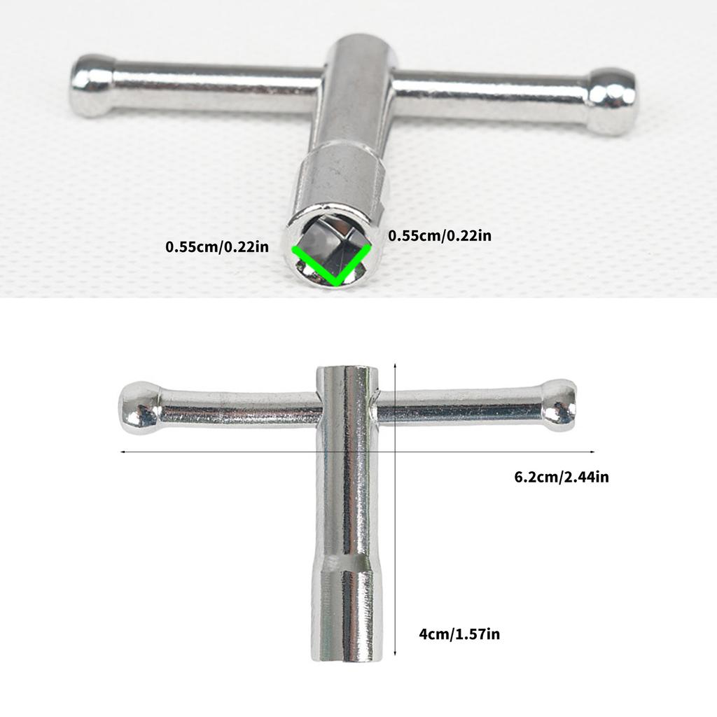 T Shape Tuning Drum Wrench for Marching Drums for Square Screw Snare Drums Fine Craftsmanship Swivel Drum Tuning Key