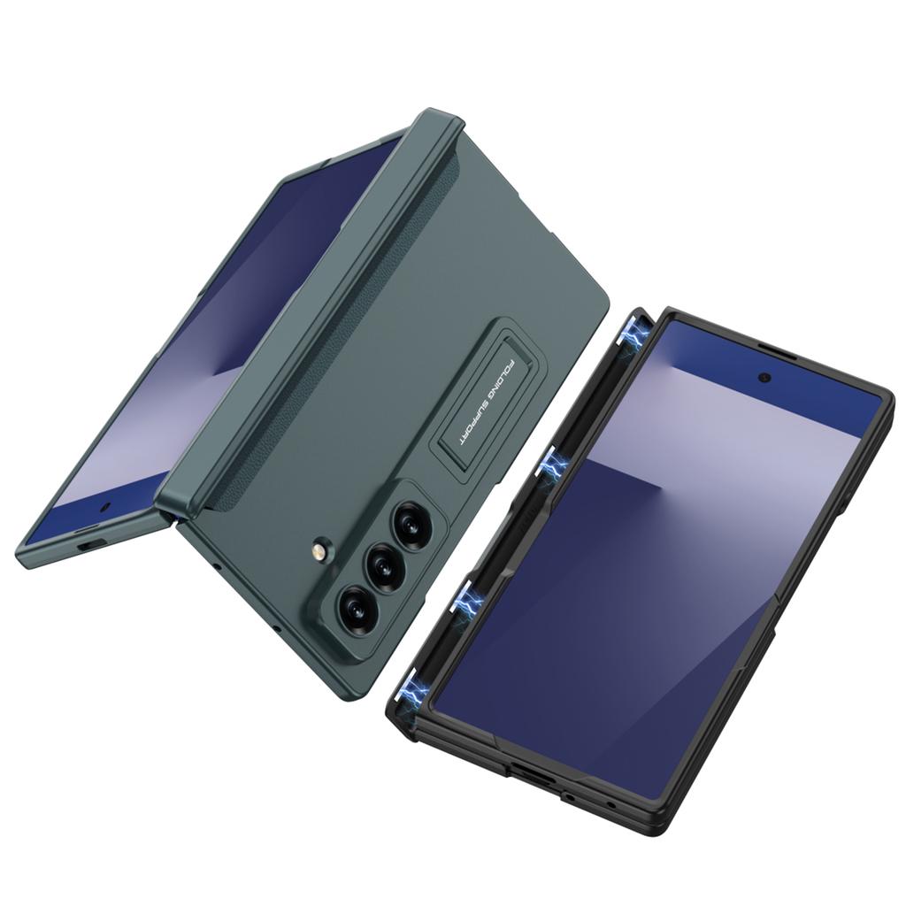 Чехол-книжка с магнитной петлей «Все включено» для Samsung Galaxy Z Fold 7 6 Ультратонкий Ударопрочный Чехол-подставка Матовый Чехол для Samsung Z Fold7