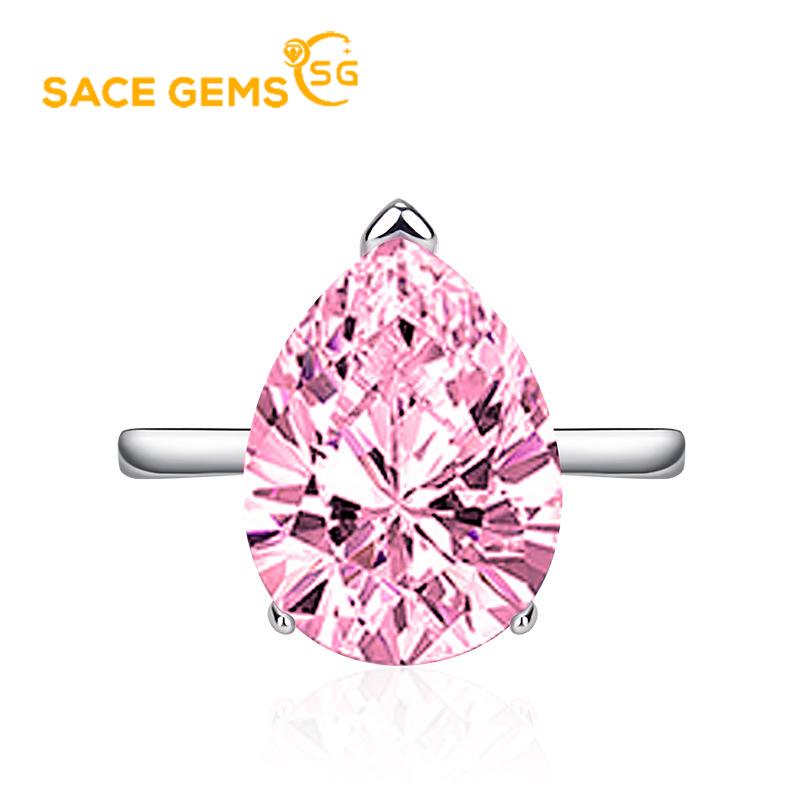 Sace Gems Классическое кольцо из медного сплава с цирконом, женские ювелирные изделия, свадебный подарок для вечеринки