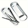 1pc Stainless Steel Fan-shaped Tray Extra Thick Spoon Holder Food Clip Holder Buffet Clip Holder Tableware Rack
