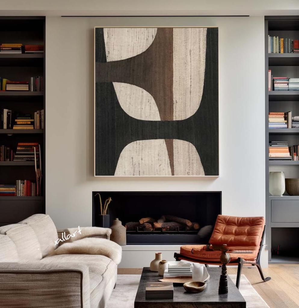 Бежевая белая картина ваби-саби текстура настенное искусство нейтральная белая абстрактная ручная живопись на холсте настенный декор для гостиной без рамки