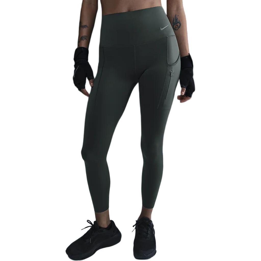 Nike Спортивные брюки Go Женские Винтажные Зеленый/Черный DQ5640-338