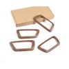 4pcs Wood Grain ABS Interior Door Handle Bowl Cover Trim For Toyota Tacoma 16-20