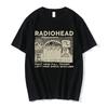Винтажная Классическая Футболка Radiohead Мужские Футболки Североамериканский Тур Рок Женская Футболка Хип-Хоп Уличный Повседневный Топ Модная Футболка