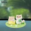 Lucky Car Accessories Car Decoration Dashboard Decoration Cat Grass Support Plate 2 Types, Green, 1 Piece,Korean Car Acc