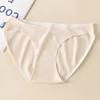 Высокий разрез Небьющиеся ноги без следов Трусики размера плюс Средней низкой талии Треугольные трусики Хлопковое нижнее белье для женщин