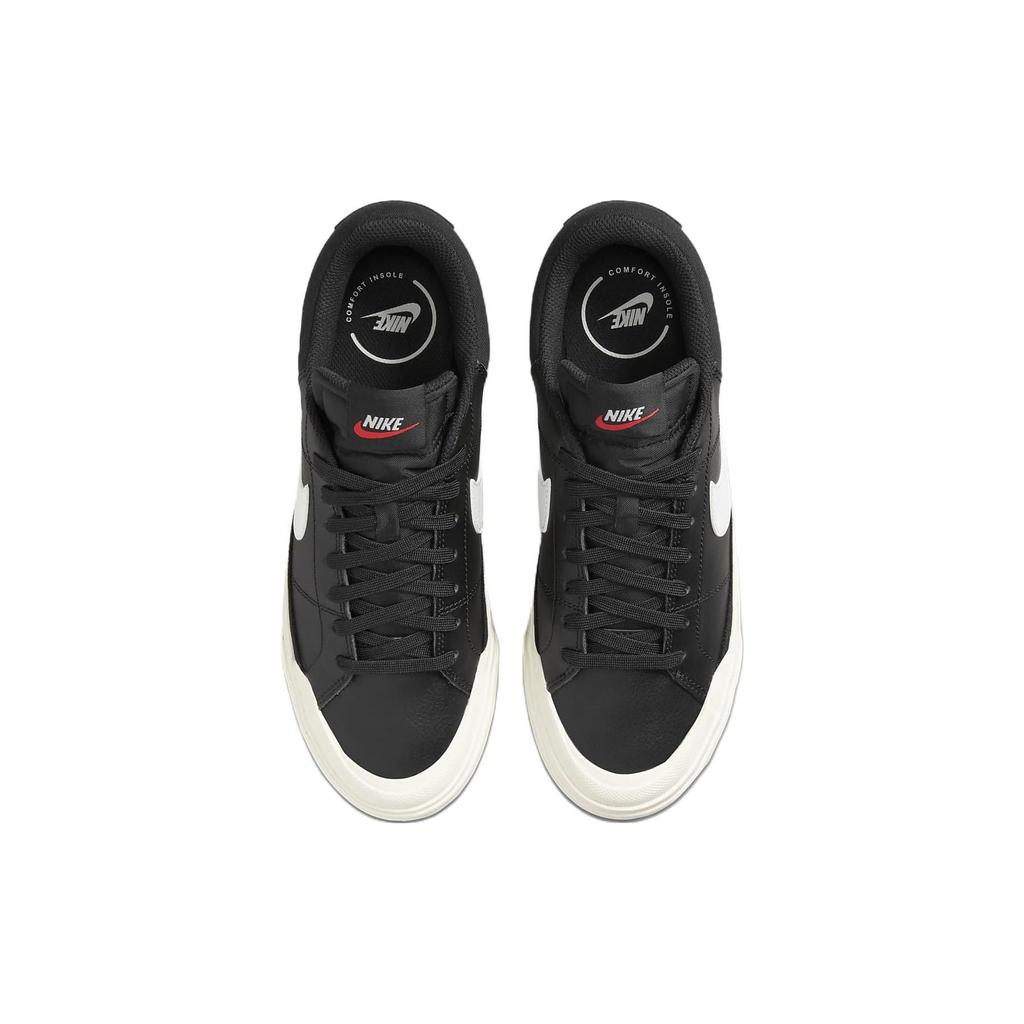 Nike Женские кроссовки Court Legacy Lift Black Sail White Team-Orange DM7590-001