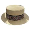 New retro elegant ribbon straw hat female summer big eaves show face small sunscreen hat seaside vacation photo multi-color optional