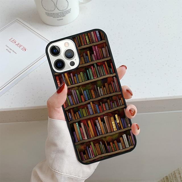 Чехол для телефона 'Библиотечная книга' для iPhone 17 Air 14 15 16 13 12 Чехол для Apple iPhone 17 Air 14 15 16 Pro Max 6S Plus Coque