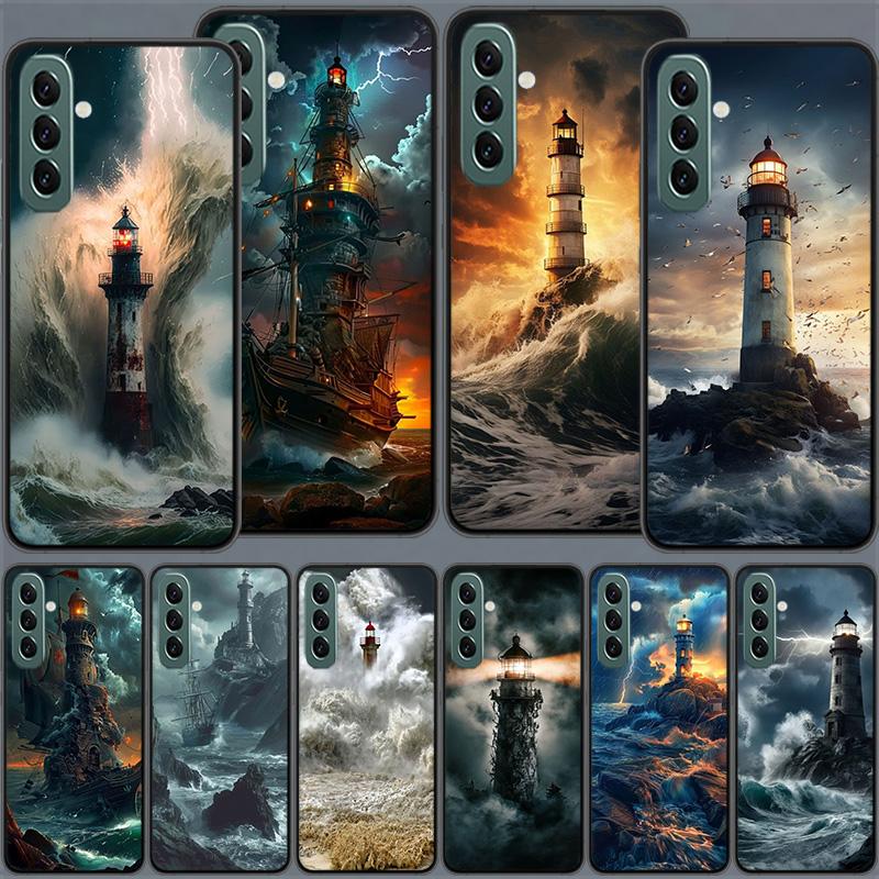 Чехол для телефона 'Маяк' для Samsung A54 A14 A24 A34 A17 A37 A57 A55 A35 A25 A15 A07 A05S A04S A12 A22 A32 A52S A72 Galaxy Note 20