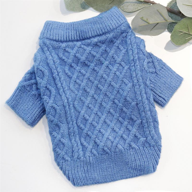 Pet Knitted Sweater Teddy Bichon Cat Pomeranian Schnauzer Yorkshire Dog Clothes Autumn And Winter Clothes