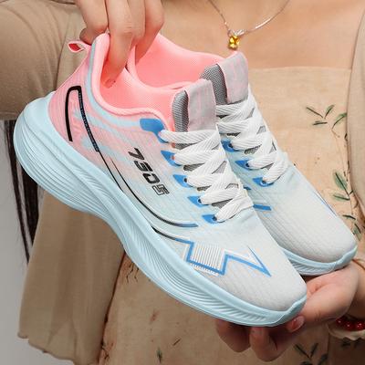 Модная спортивная обувь для женщин весенняя новая дышащая и удобная сетчатая модная повседневная обувь для пар кроссовки для марафона