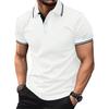 Men Summer Short Sleeve Fashion Slim Fit Polo Shirt Men Clothes Sport Lapel Business Polo Shirt Tops
