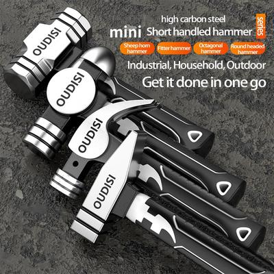 Восьмиугольный молоток-гвоздодер с короткой ручкой Otis: Мини-камень и молоток для гвоздей