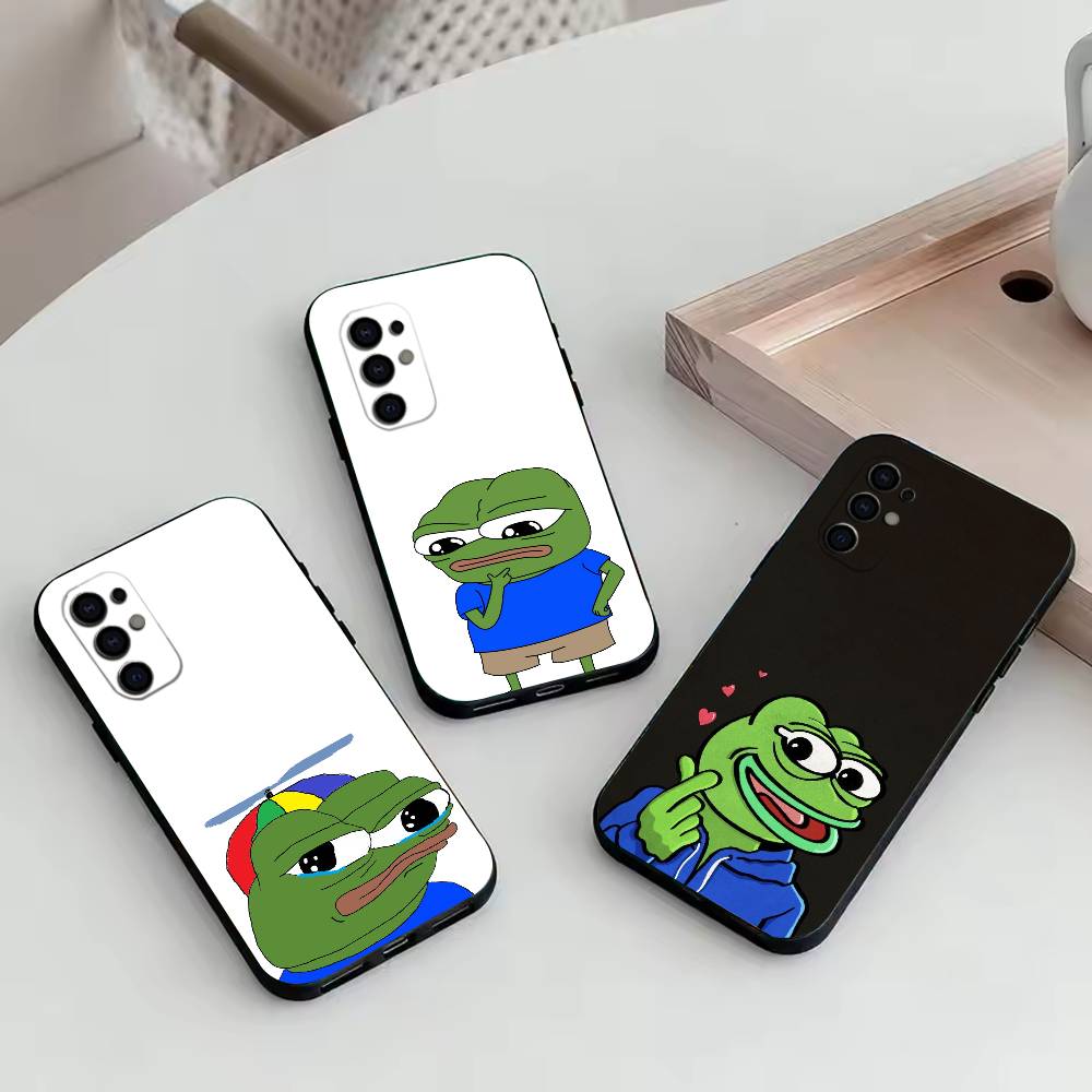 Смешная грустная лягушка pepe M-мем Чехол для телефона для Samsung S25,S24,S21,S22,S23,S30,Ultra,S20,Plus,Fe, Мягкий силиконовый черный чехол