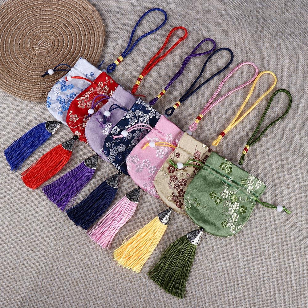 Plum Flower Pattern Jewelry Storage Bag Chinese Style Sachet Women Sachet Dragon Boat Festival Bag