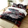 Akaza 3pc Duvet Cover Set Simple Modern Bedding Set Wrinkle Resistant Soft Fabric All Season Use a perfect gift