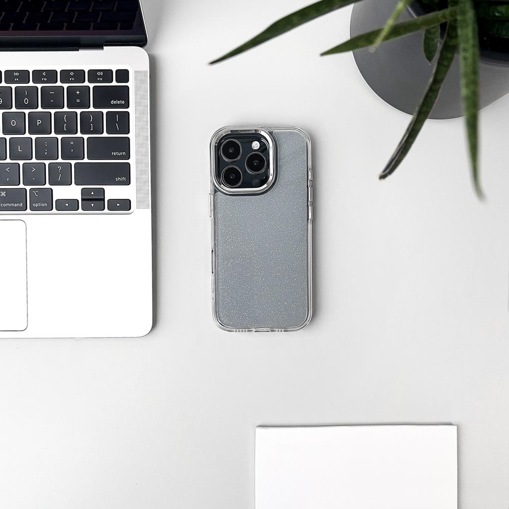 Glitter Clear Protective Case for iPhone 16 Pro by Hurtel