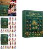 Бутылка текилы Рождественский адвент-календарь с акриловыми плоскими украшениями для обмена подарками на праздник