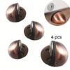 4pcs Magnet Door Stops Stainless Steel Holder Magnetic Door Stopper Non-punch Doorstop Furniture Hardware Hidden Modern Domed