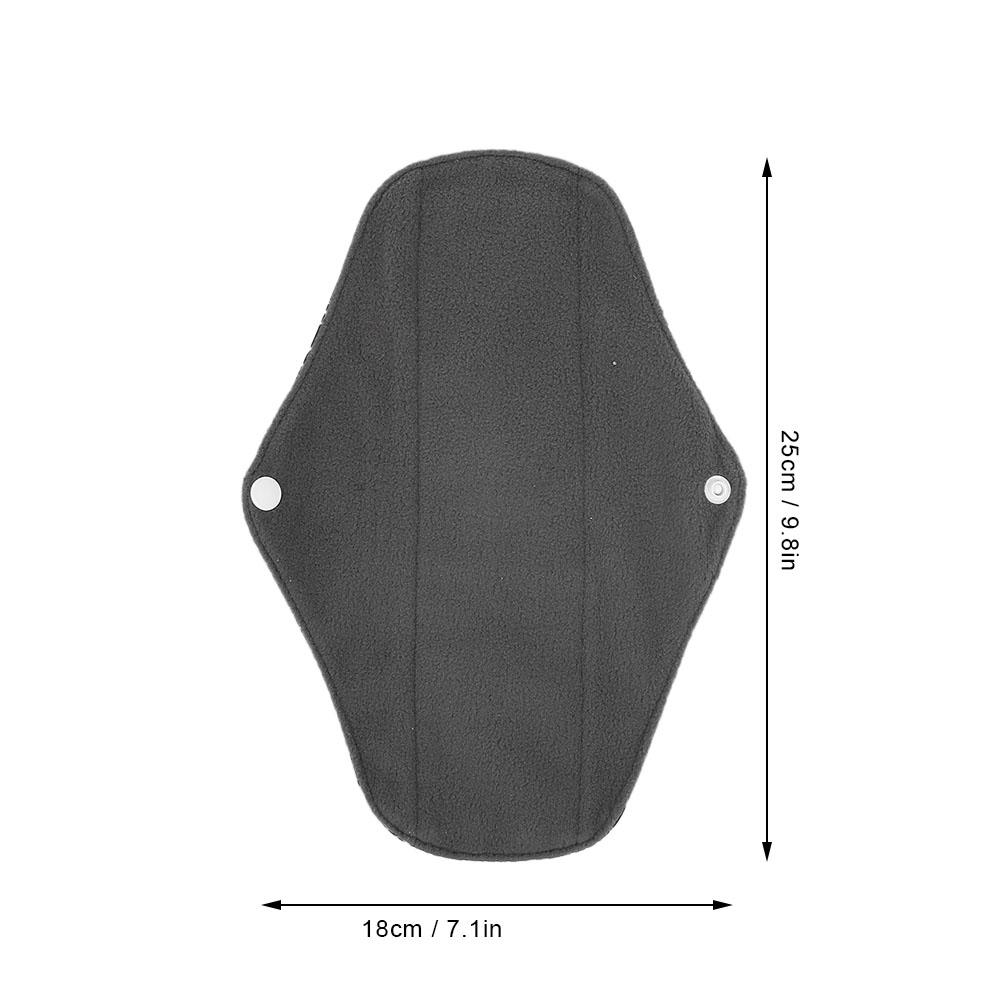 6 шт. Моющиеся менструальные прокладки из бамбукового угля для женщин (M 18 x 25см) (M04+M04+M13+M05+M01+M02)
