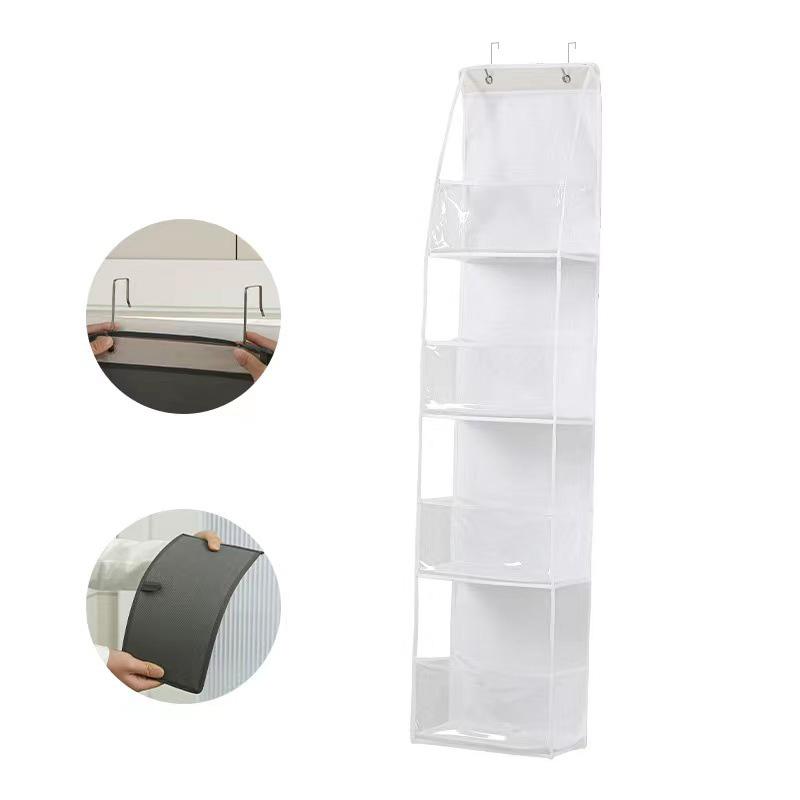 1 шт., компактные многослойные сумки для мелочей, нетканые сумки для хранения с 4/6 полками, настенный органайзер
