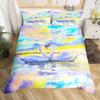 Romantic Swan Duvet Cover Set King Wild Animal Comforter Cover Butterfly Floral Bedding Set For Valentine's Day Wedding Decor