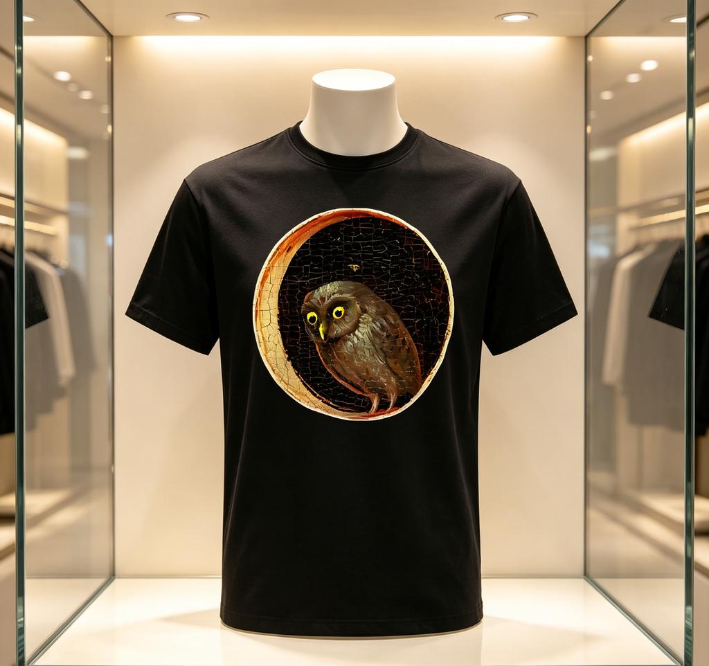 2026Summer Hieronymus Bosch Owl Garden of Earthly Trending TShirts Cotton Tshirt for Couple Aesthetic Short Sleeve Tees