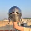 Barbuta Visor Helmet Medieval Knight Armor Helmet  18g Mild Steel Warrior  Perfect for LARP, Cosplay  Halloween Costume