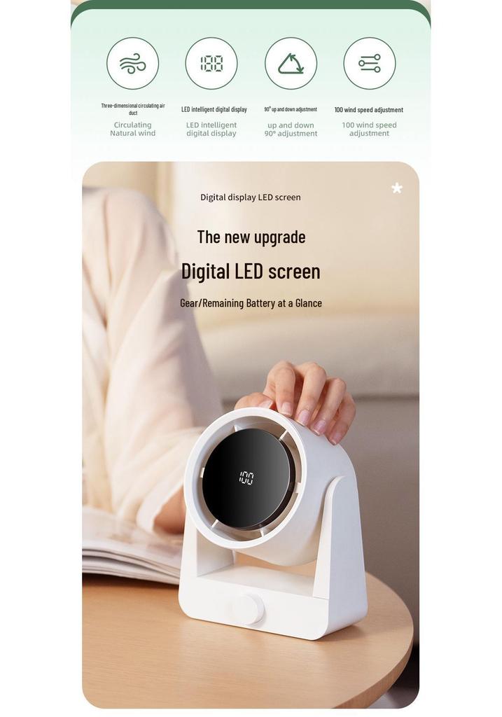 High-Speed Mini Electric Desktop & Wall-Mounted USB Fan