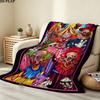 Killer Klowns Outer Space Print Flannel Blanket, High quality Comfortable for All Seasons, Home Decor, Warmth and Comfort, Perfect for Christmas Gifts