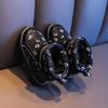 Детские зимние снегоступы: Износостойкие, Толстые, Теплые, Нескользящие Модные Сапоги с Добавлением Флиса для Мальчиков и Девочек