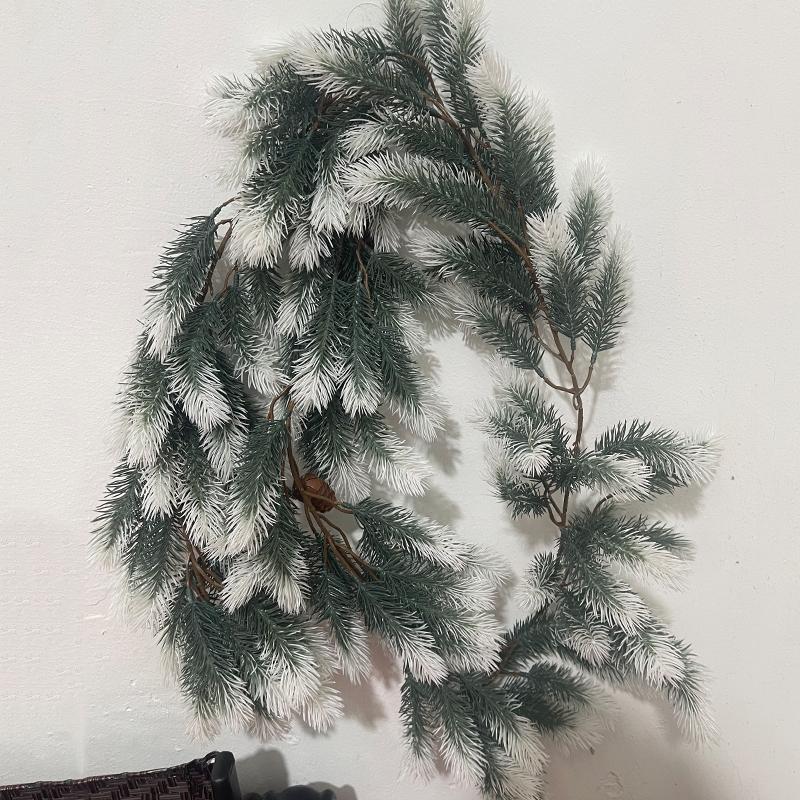 Рождественские гирлянды Гирлянда из норфолкской сосны Искусственная гирлянда 6 футов Зелень