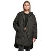 Parka À Capuche Femme Urban Classics Oversized Diamond Quilted - Noir - L