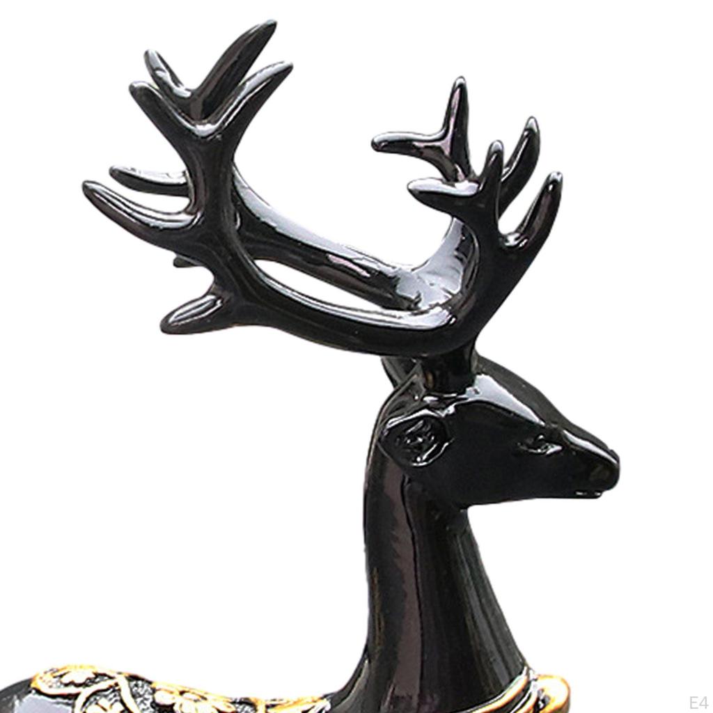 Статуя автомобиля, фигурка оленя, скульптура животного, украшение для приборной панели для гостиной