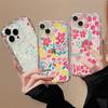 Прозрачный чехол с цветами для OPPO A3X A3 Pro A38 A17 A16 A15 A78 A98 A79 A58 5G A55 A54 A57 A77 A96 A52 A92 A93 A94 A60 A53 A9 A5 2020