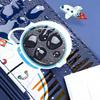 Пенал 'Астронавт' для детей, большой вместимости, на космическую тематику, с принтом ракеты, водонепроницаемый, из плотного холста, сумка для канцелярских принадлежностей для мальчиков и девочек