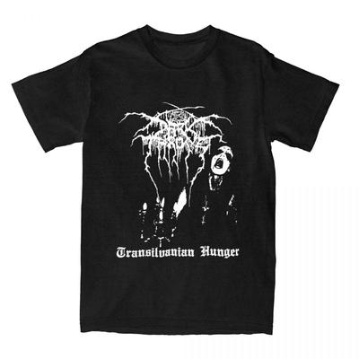 Мужчины Женщины Black Metal Band Darkthrone рубашки Одежда Смешные Хлопок Transilvanian Hunger Футболки Топ Футболка Одежда Для Взрослых