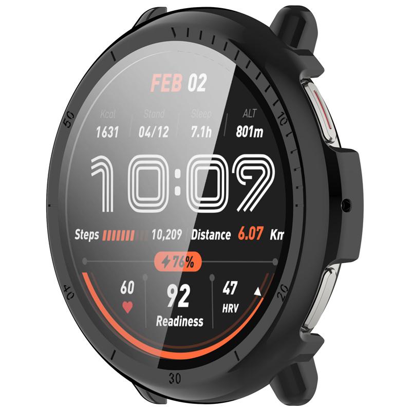 Чехол из закаленного стекла PC+ для умных часов Amazfit Active2, ремешок, защитная оболочка, полное покрытие, аксессуары для экрана