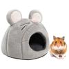 Soft Guinea Pig Hideout With Cute Mouse Shape Mini Pet House Washable Small Pet Bed For Hedgehog Chinchilla Guinea Bunny