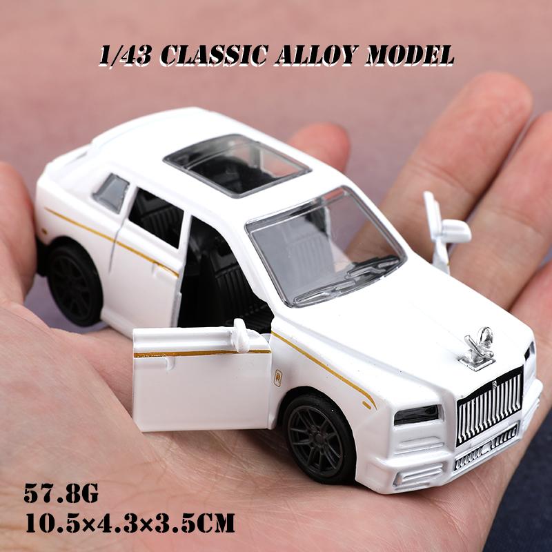 1:Модель автомобиля Cullinan из сплава, 43 масштаб, с инерционным механизмом (инкапсулированный), крутой 1:Игрушечный Cullinan из сплава в масштабе 43, детская игрушка, фигурка автомобиля из сплава.