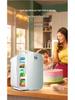 Compact Dual-Function Mini Fridge for Dorms, Bedrooms, and Cars - Ideal for Personal Use and Cosmetics.